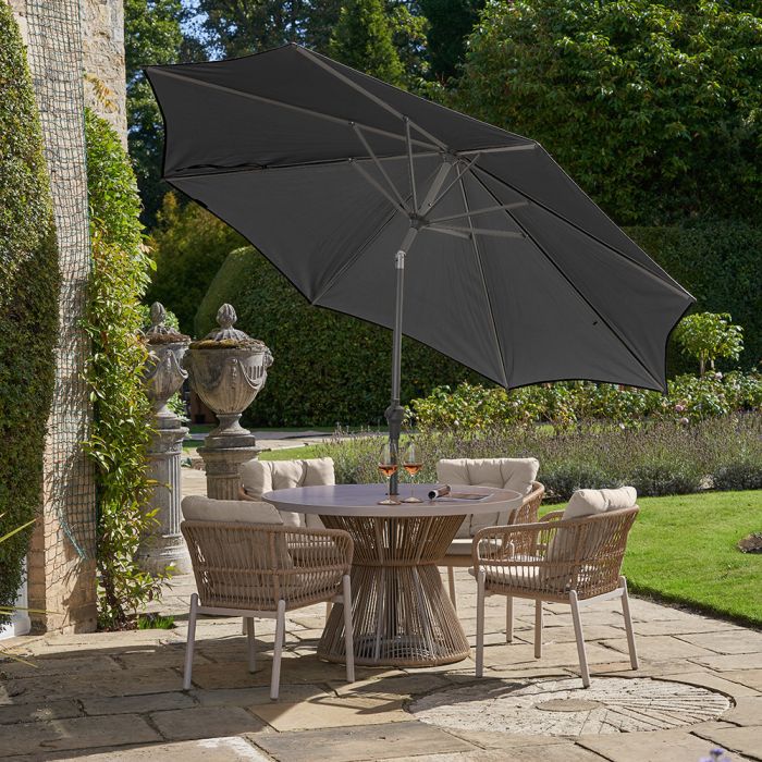 Platinum Riva 300cm Round Anthracite Parasol