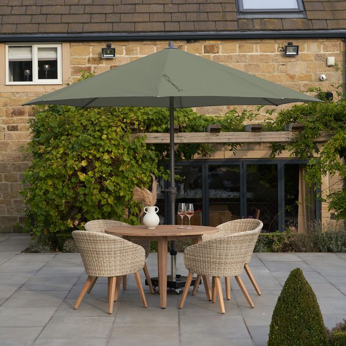 Platinum Riva 350cm Round Olive Parasol