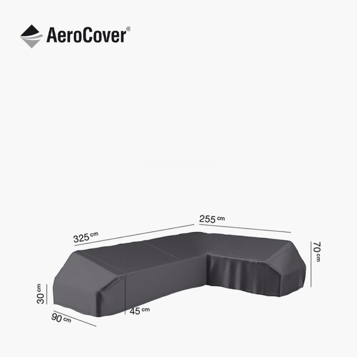 Aerocover Left Hand 325x255x90xH30/45/70cm high