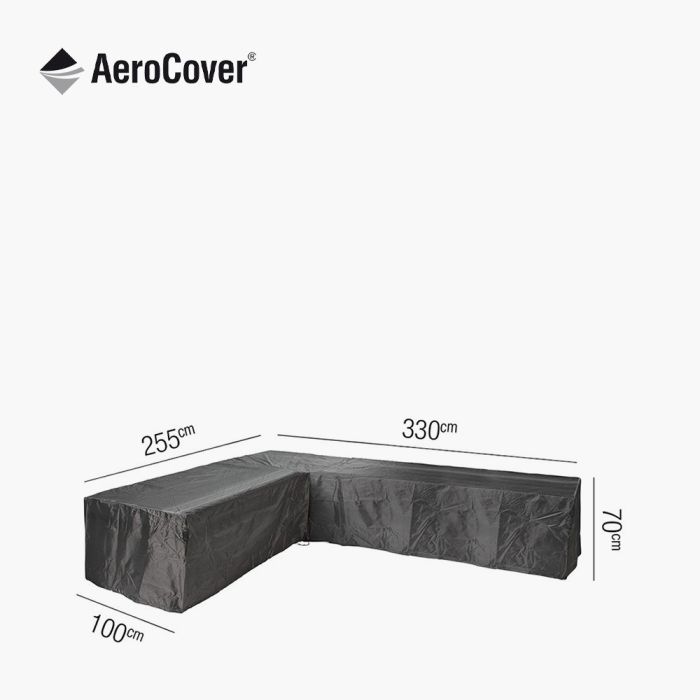 Outdoor Seating Set Aerocover Right Hand L-Shape 330 x 255 x 100 x 70