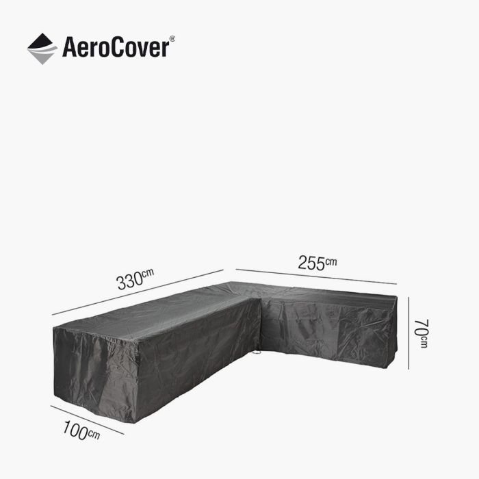 Outdoor Seating Set Aerocover Left Hand L-Shape 330 x 255 x 100 x 70