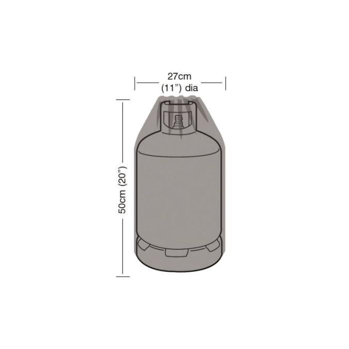 7kg Gas Bottle Weather Cover  27x50cm. Elasticated Top.