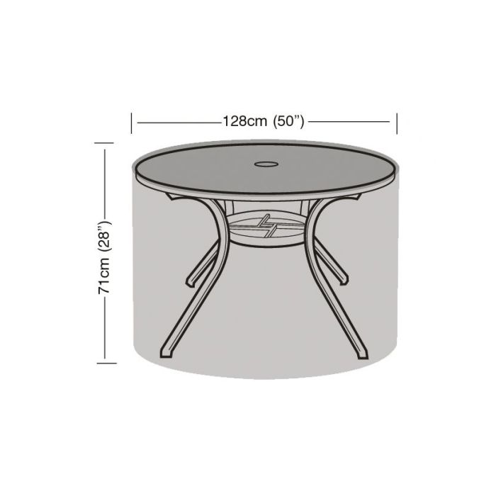4-6 Seater Round Table Cover 128x71cm. 