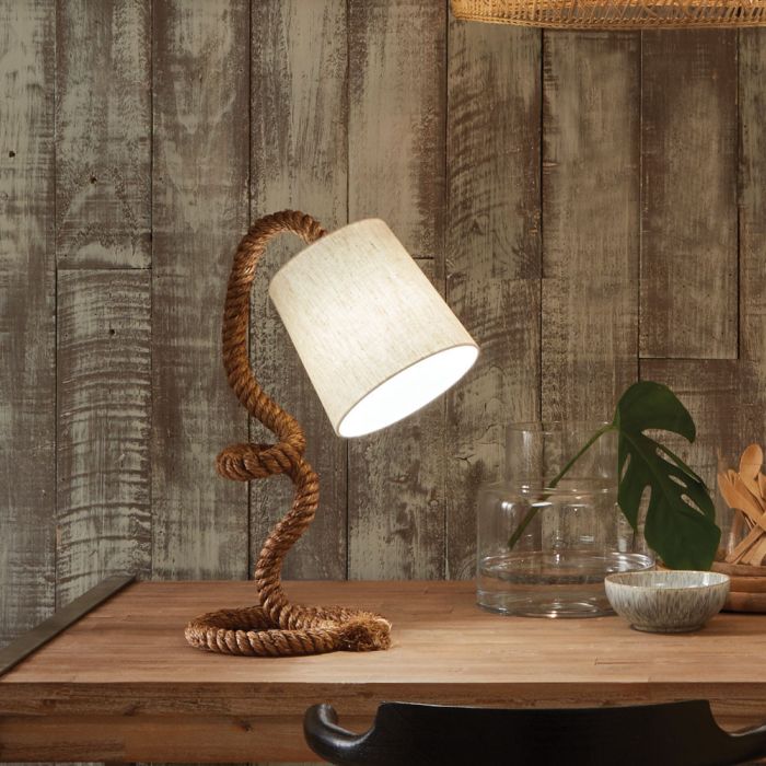 Martindale Rope and Jute Task Table Lamp 