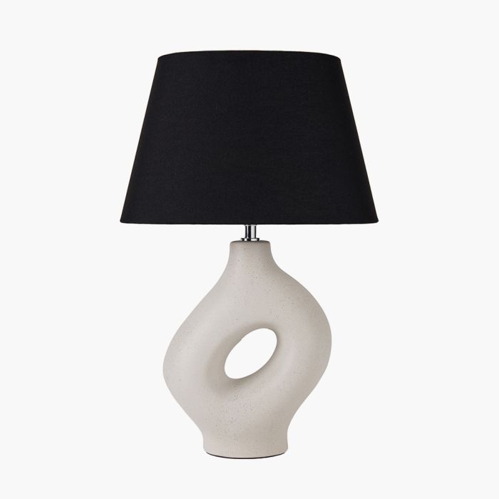 Ulla Monochrome Organic Ceramic Table Lamp 