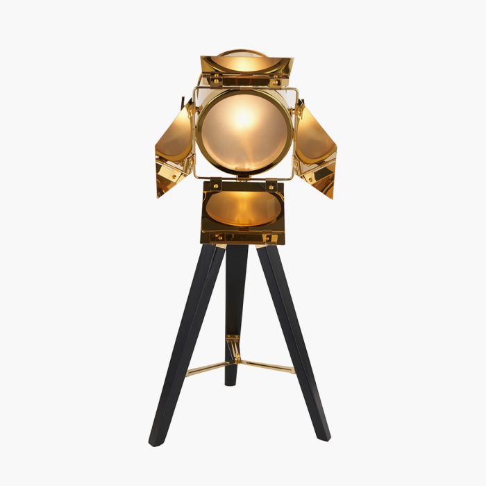 Hereford Gold and Black Tripod Table Lamp