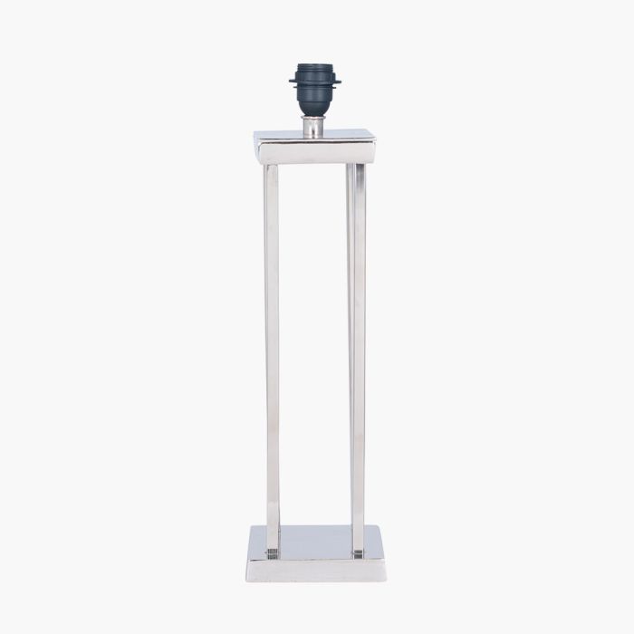 Langston Nickel Metal Column Table Lamp Base