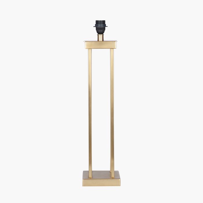 Langston Satin Brass Metal Column Table Lamp Base