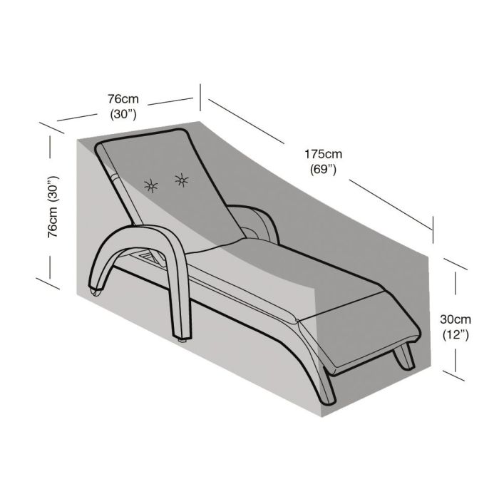 Sunlounger Weather Cover 175x76x76cm