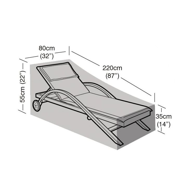 Large Sunlounger Weather Cover