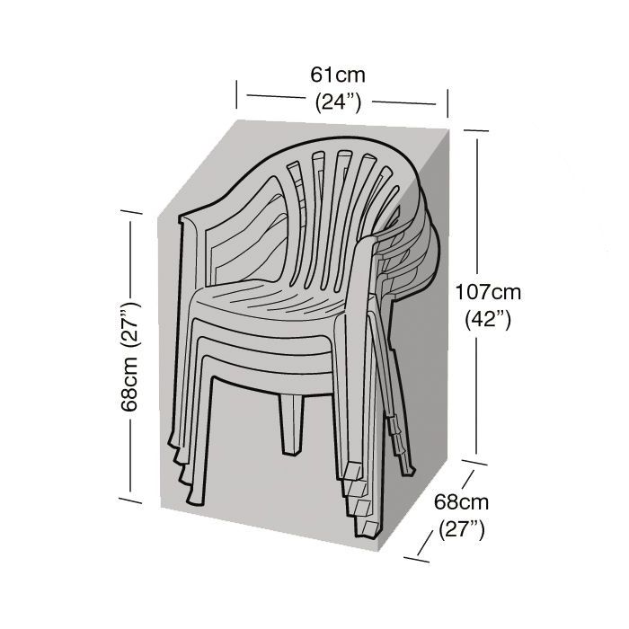 Stacking Chair Weather Cover 61x68x107cm 