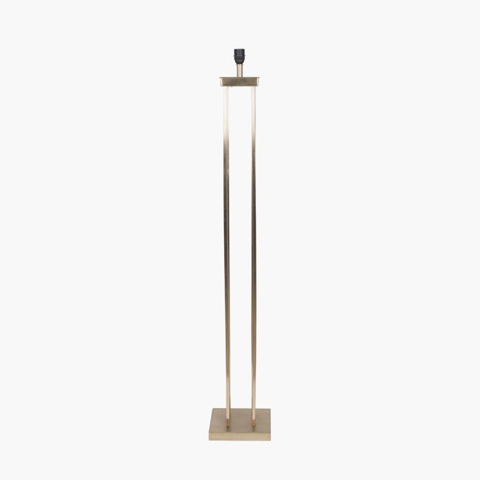 Langston Satin Brass Metal Column Floor Lamp Base