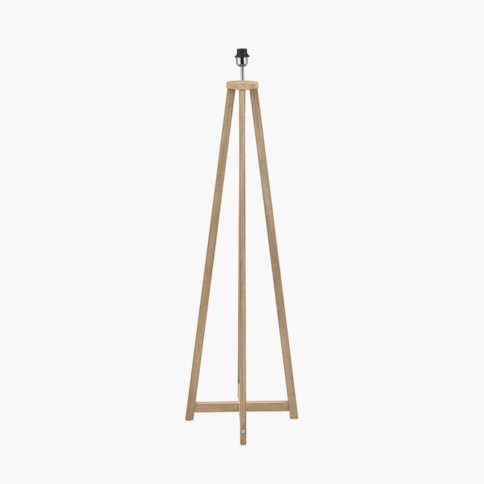 Whitby Grey Wash Wood Tapered 4 Post Floor Lamp Base