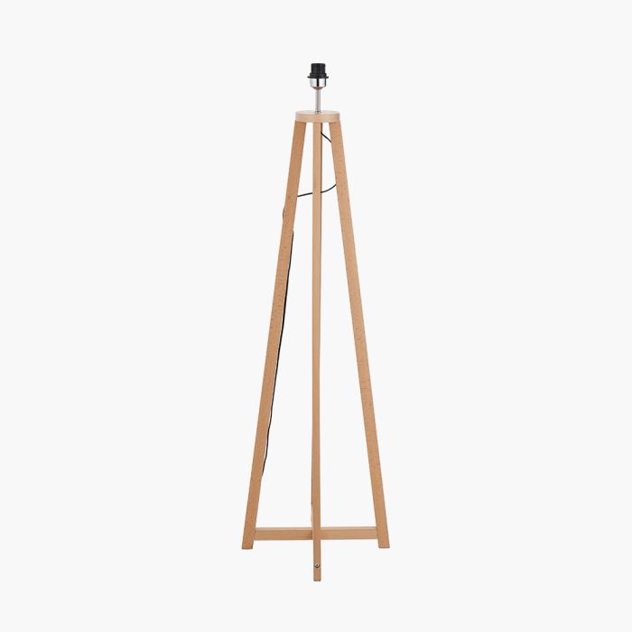 Whitby Natural Wood Tapered 4 Post Floor Lamp Base