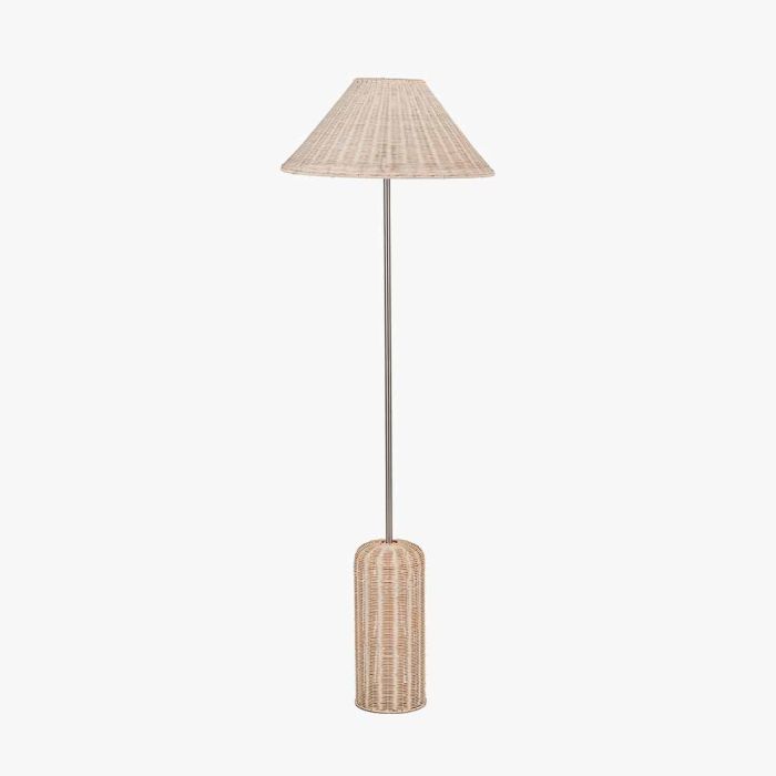 Hali Rattan Base and Shade Floor Lamp