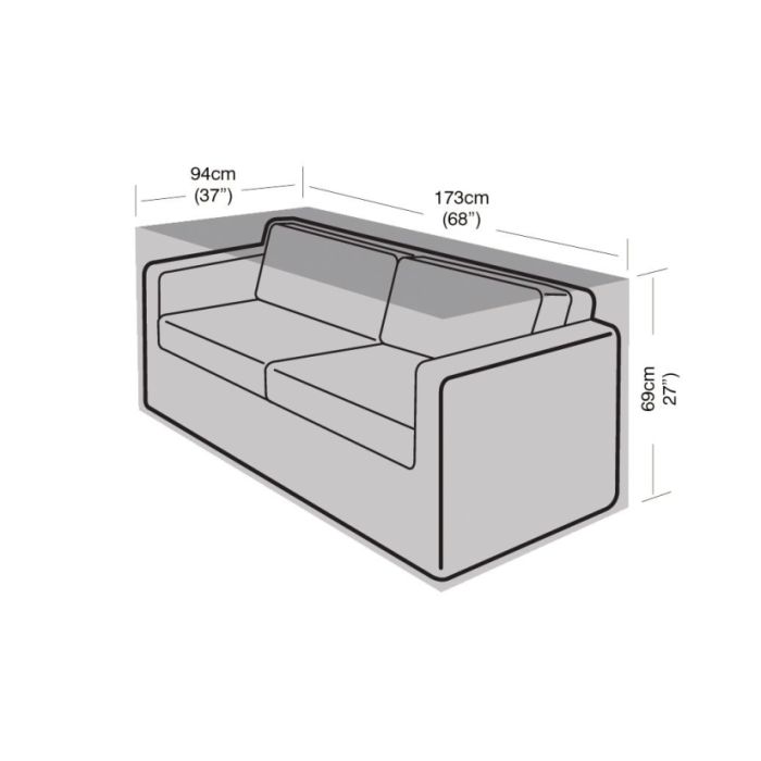 2-3 Seater Large Sofa Weather Cover 173x94x69cm 