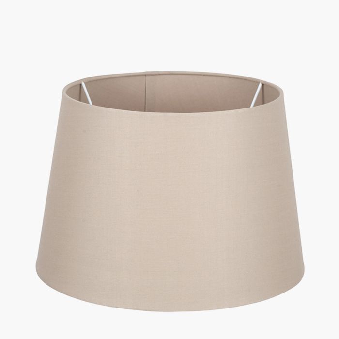 Adelaide 25cm Taupe Tapered Poly Cotton Shade