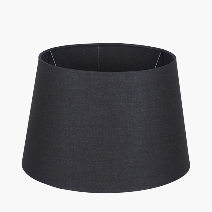 Adelaide 35cm Black Tapered Cotton Mix Lampshade