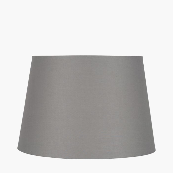 Adelaide 25cm Steel Grey Tapered Poly Cotton Shade