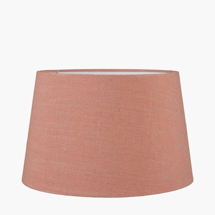 Milos 50cm Apricot Linen Tapered Shade