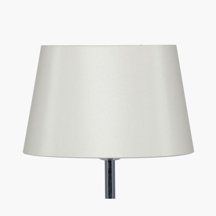 Martha 45cm Cream Oval Polysilk Tapered Lampshade