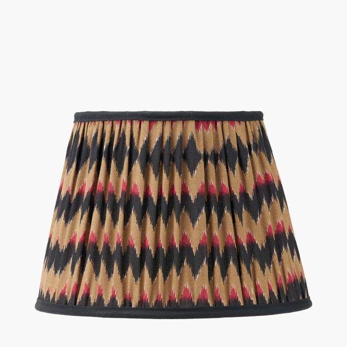 Athira 30cm Multi Chevron Design Mushroom Pleat Tapered Lamp Shade