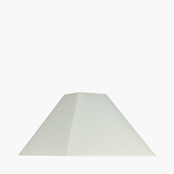 Pyramid 48cm Cream Cotton Tapered Square Lampshade