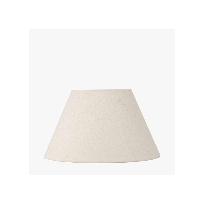 Seychelles 40cm Cream Slubby Cotton Empire Lampshade