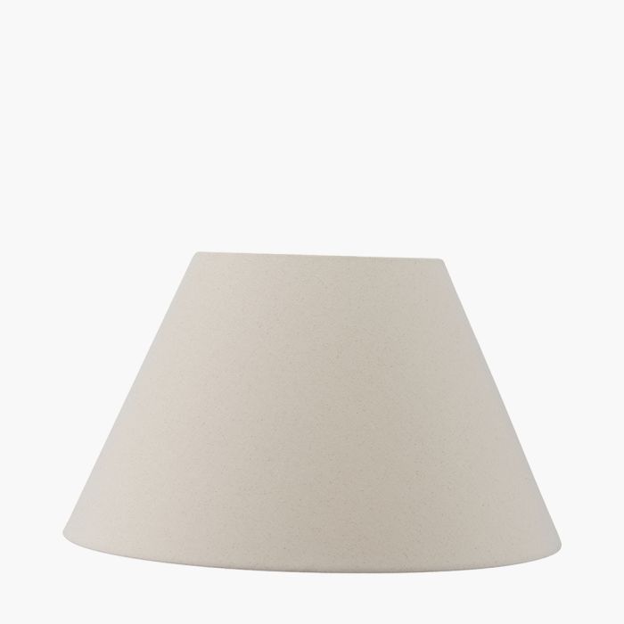 Seychelles 60cm Cream Slubby Cotton Empire Lampshade