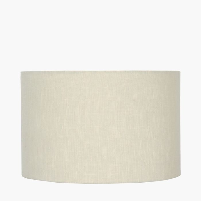 Lino 45cm Cream Self Lined Linen Cylinder Lampshade