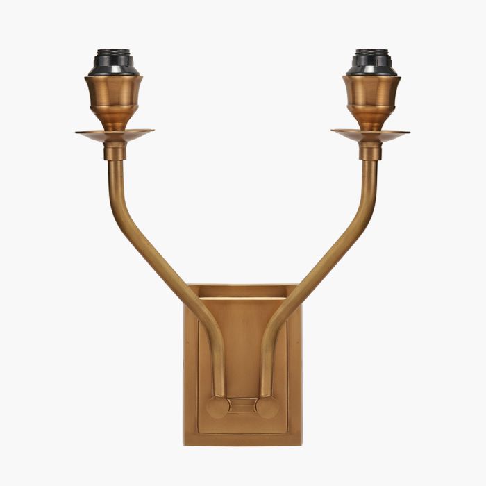 Tatiana Antique Brass Metal Double Wall Light