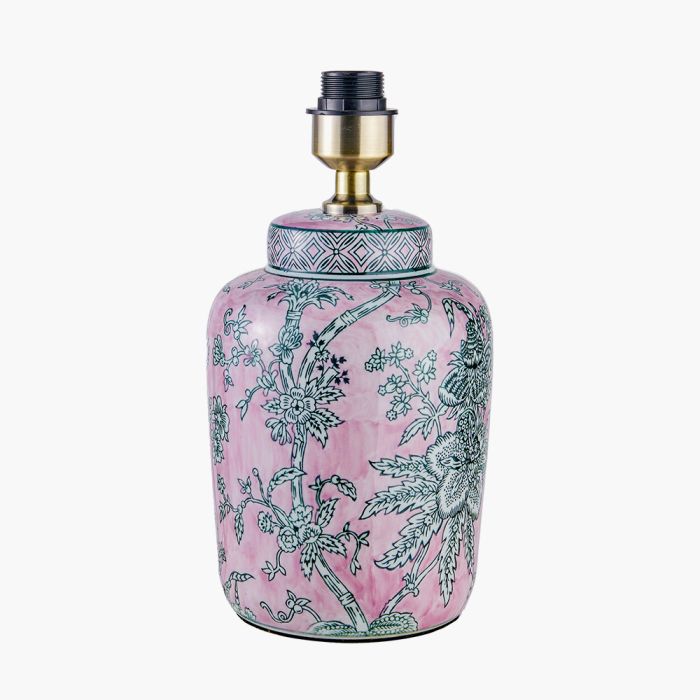 Alicia Pink Floral Ceramic Table Lamp