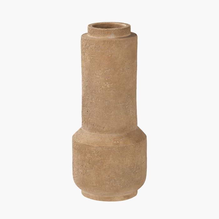 Gaiana Concrete Brown Stoneware Vase