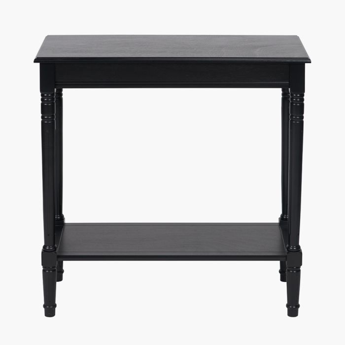 Heritage Black Pine Wood Console Table