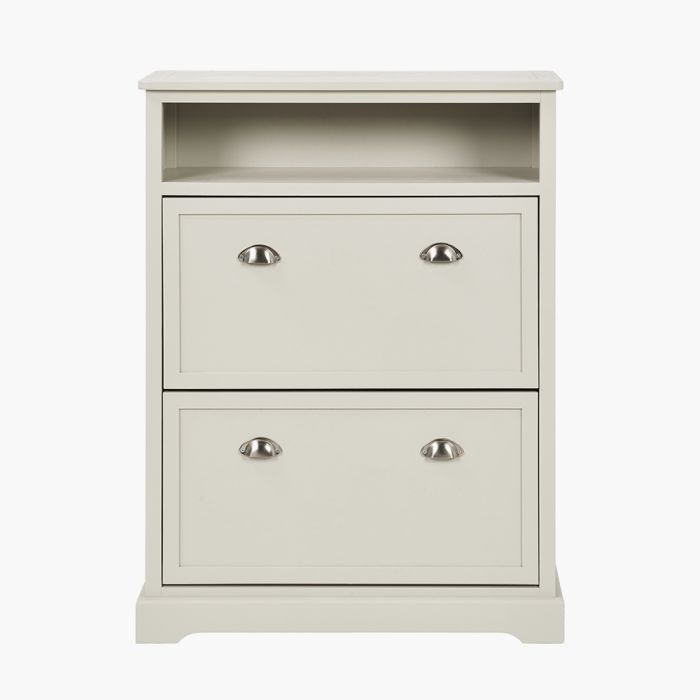Croft Linen Pine Wood Shoe Storage Unit