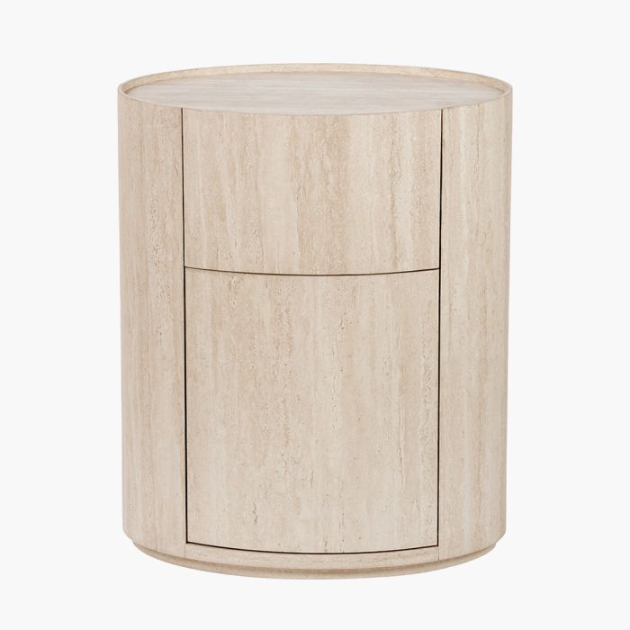 Tivoli Travertine Effect Veneer 1 Drawer, 1 Door Unit