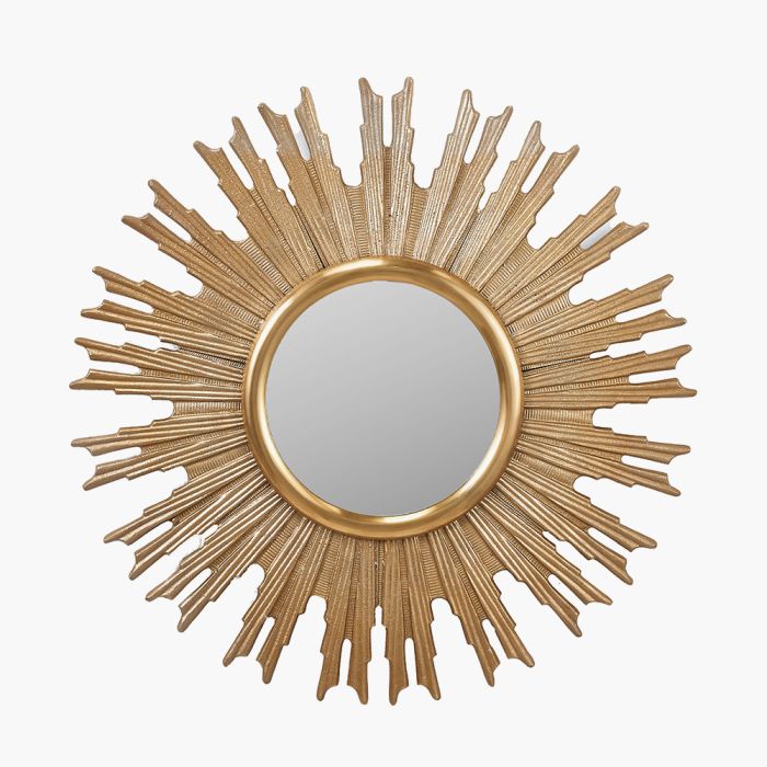 Gold Starburst Wall Mirror