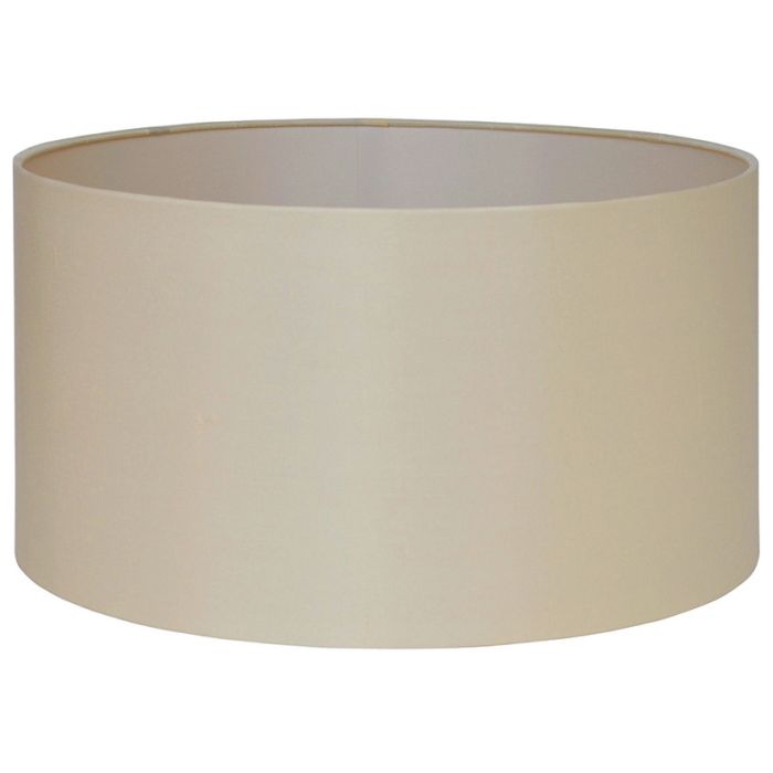 40cm Almond Silk Cylinder Drum Shade