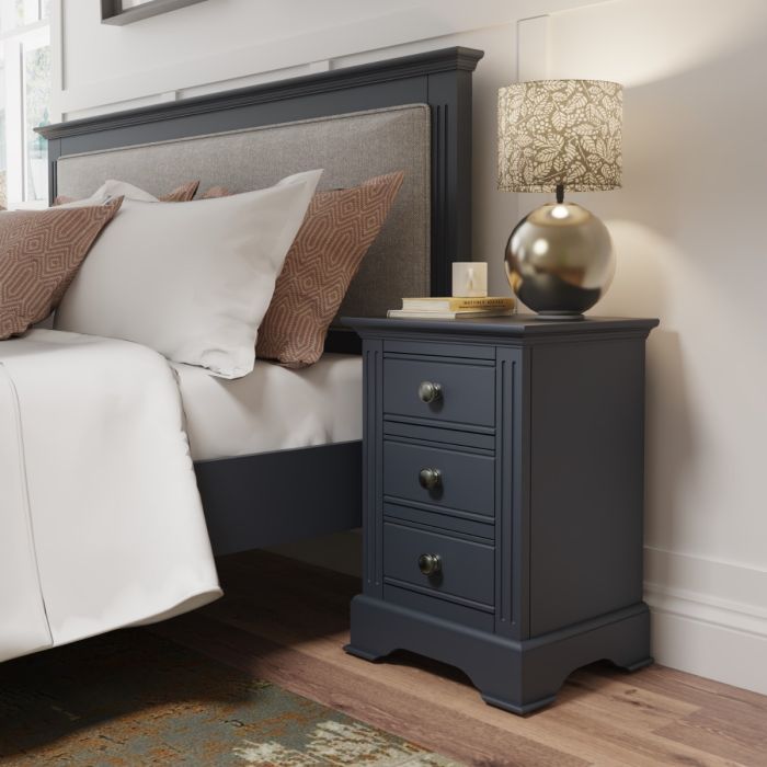 Essentials Large Bedside in Midnight Grey