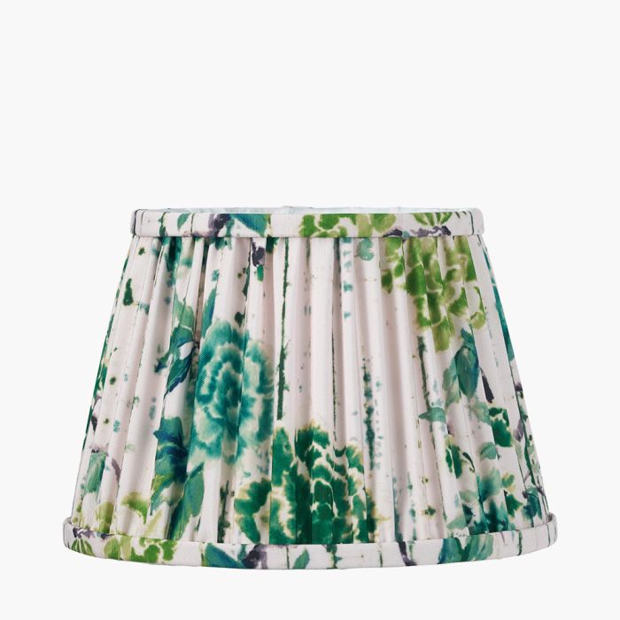 Kyoto Flower 14 Pleated Shade Emerald