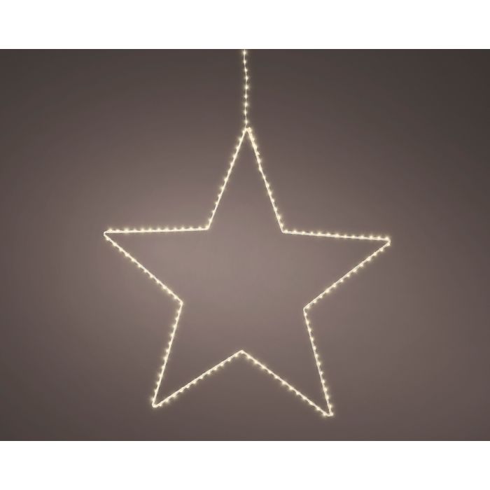 Christmas Micro outdoor LED frame metal star with 130 Warm white Lights