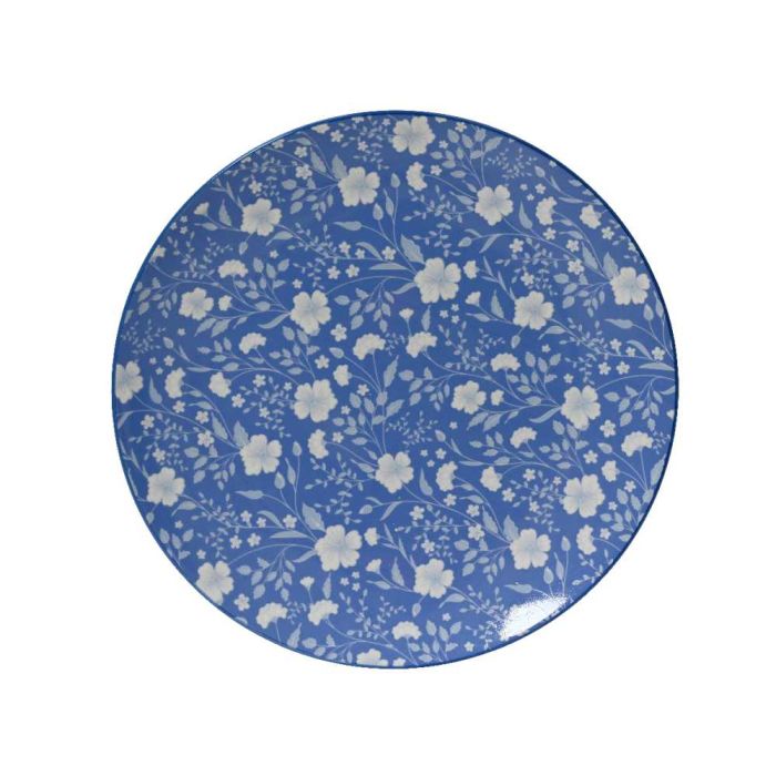 2 x Porcelain Dinner Plates with Flower Design