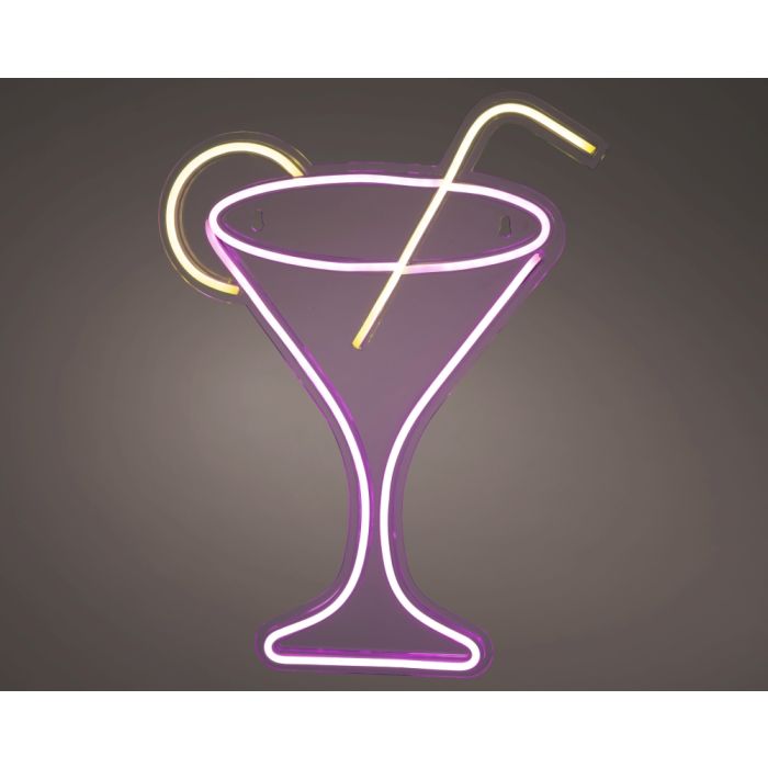 LED Neon Cocktail Glass Sign