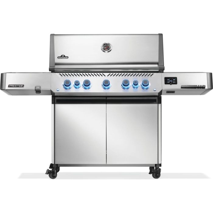 Napoleon Prestige 665 Connected - 5 Burner Gas BBQ, Sizzle Zone and Rotisserie Burner