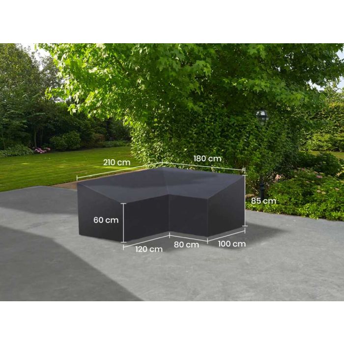 LIFE Weather Cover 02 lounge L-shape 210x180x85/60 left