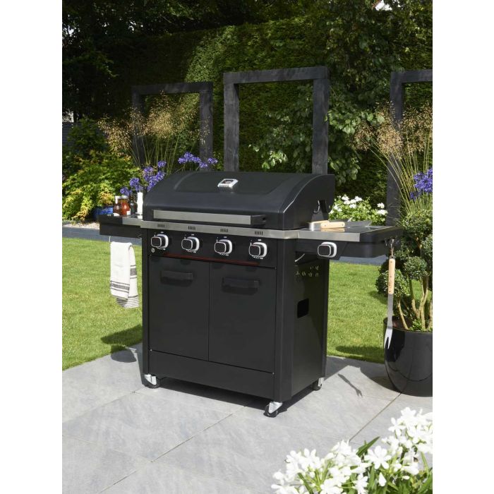 Infinity 4 Burner Gas BBQ with Side Burner and Rotisserie Burner