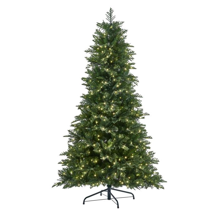 Northern Nobel 225cm Artificial Christmas Tree with 600 Warm White Lights
