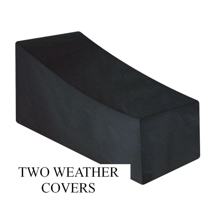 Pair of Large Sunlounger Weather Covers