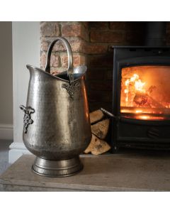 Antique Pewter Coal Bucket