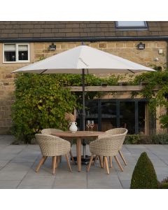 Platinum Riva 350cm Round Champagne Parasol